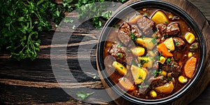 Carbonada or beef and vegetable stew