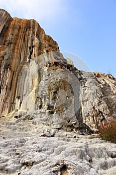 petrified waterfall hierve el agua waterfall in oaxaca mexico I photo