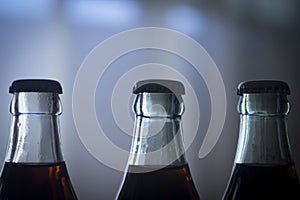 Carbonated soda glass cola soft drink bottle