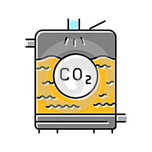 carbonation beer production color icon vector illustration