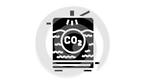 carbonation beer production glyph icon animation