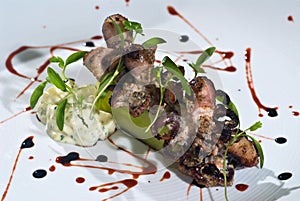 Carbonized octopus