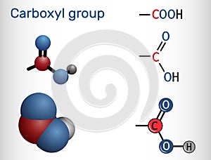 Carboxyl (carboxy) group. Functional group is defined as carbonyl and hydroxyl attached to a carbon atom. Carboxyl group