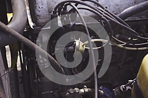 Carburetor of the internal combustion engine of a VAZ 2106. Automobile parts and spare parts photo