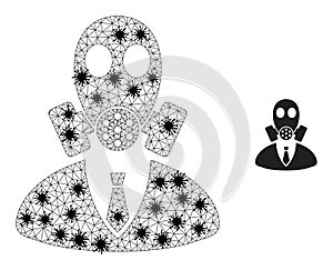 Carcass Mesh Gasmask Boss Pictograms with Flu Parts