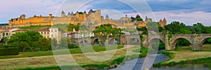 Carcassone in a summer evening