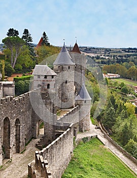 Carcassonne-the fortified town photo