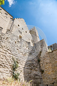 Carcassonne, France. Impregnable medieval fortress. UNESCO list