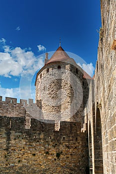 Carcassonne, a hilltop city in the Languedoc area of southern France, is famous for its medieval citadel