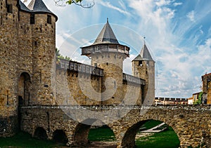Carcassonne, a hilltop town in southern France, is an UNESCO World Heritage Site famous for its medieval citadel