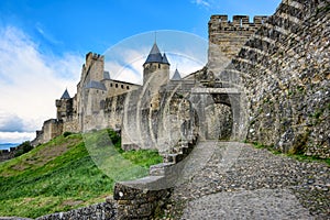 Carcassonne historical walled town, France