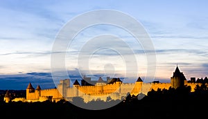 Carcassonne at night