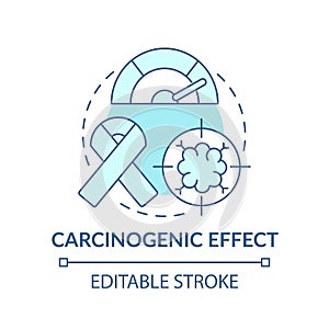 Carcinogenic effect concept icon photo