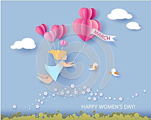 Card for 8 March womens day.