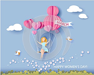 Card for 8 March womens day.