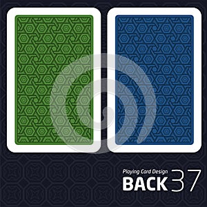 Card Back Abstract Pattern Background Underside
