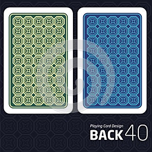 Card Back Abstract Pattern Background Underside