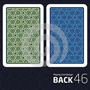 Card Back Abstract Pattern Background Underside