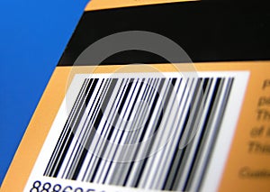 Card with barcode and stripe