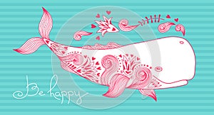 Card Be Happy with Whale