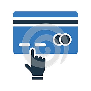 Card, cash, payment option icon. Editable vector