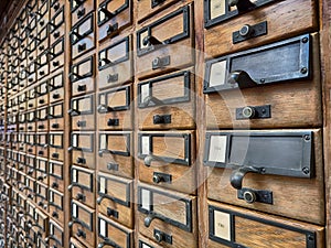 Card Catalog Antique Drawers