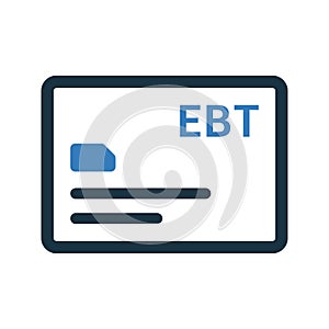 Card, digital, ebt icon. Editable vector logo
