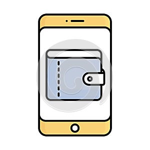 Card fill inside vector icon which can easily modify or edit