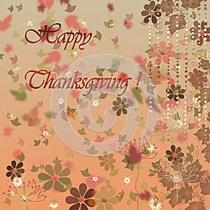 Card for happy thanksgiving day