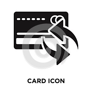 Card icon vector isolated on white background, logo concept of C