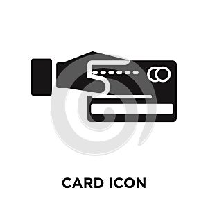 Card icon vector isolated on white background, logo concept of C
