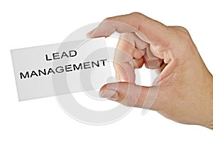 Card for lead management