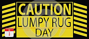 Card Lumpy Rug Day photo