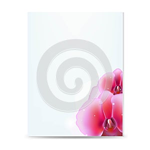 Card With Pink Orcids