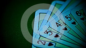 Card A Play Background Gambling Green Dark Red