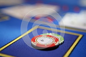 Card player checks hand