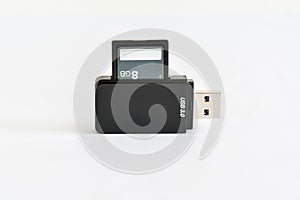 Card Reader On White Background