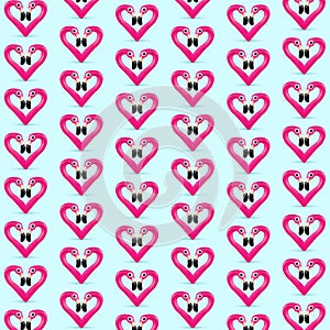 Card for Saint Valentine`s Day. Modern design, pattern, background or wallpaper