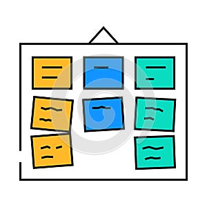 card sorting ux ui design icon color illustration
