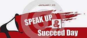 Card Speak Up and Succeed Day