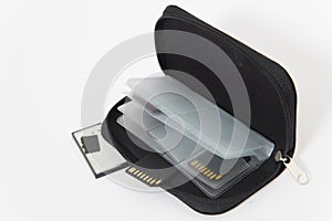 Digital camera memory card wallet