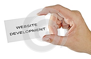 Card for website development