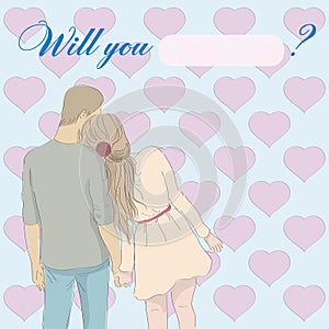 Card: Will you marry me?