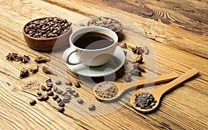 Cardamom Coffee, Cardamon Drink, Black Coffee with Kardamon, Cardamum Spice Beverage, Natural Tonic