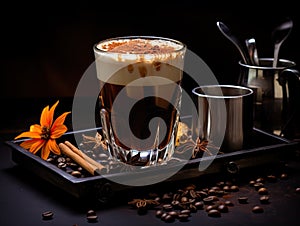 Cardamom Coffee, Cardamon Drink, Black Coffee with Kardamon, Cardamum Spice Beverage, Natural Tonic