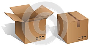 Cardboard box photo