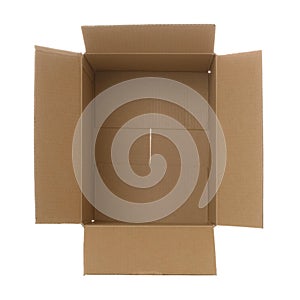Cardboard box ariel