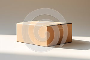 Cardboard box, cardbox and package, delivery and cargo, illustration. Generative AI