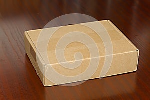 Cardboard Box on Desk