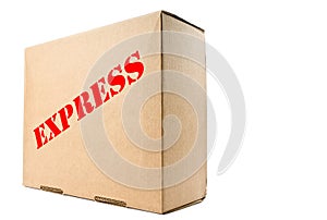 Cardboard Box with Express Label